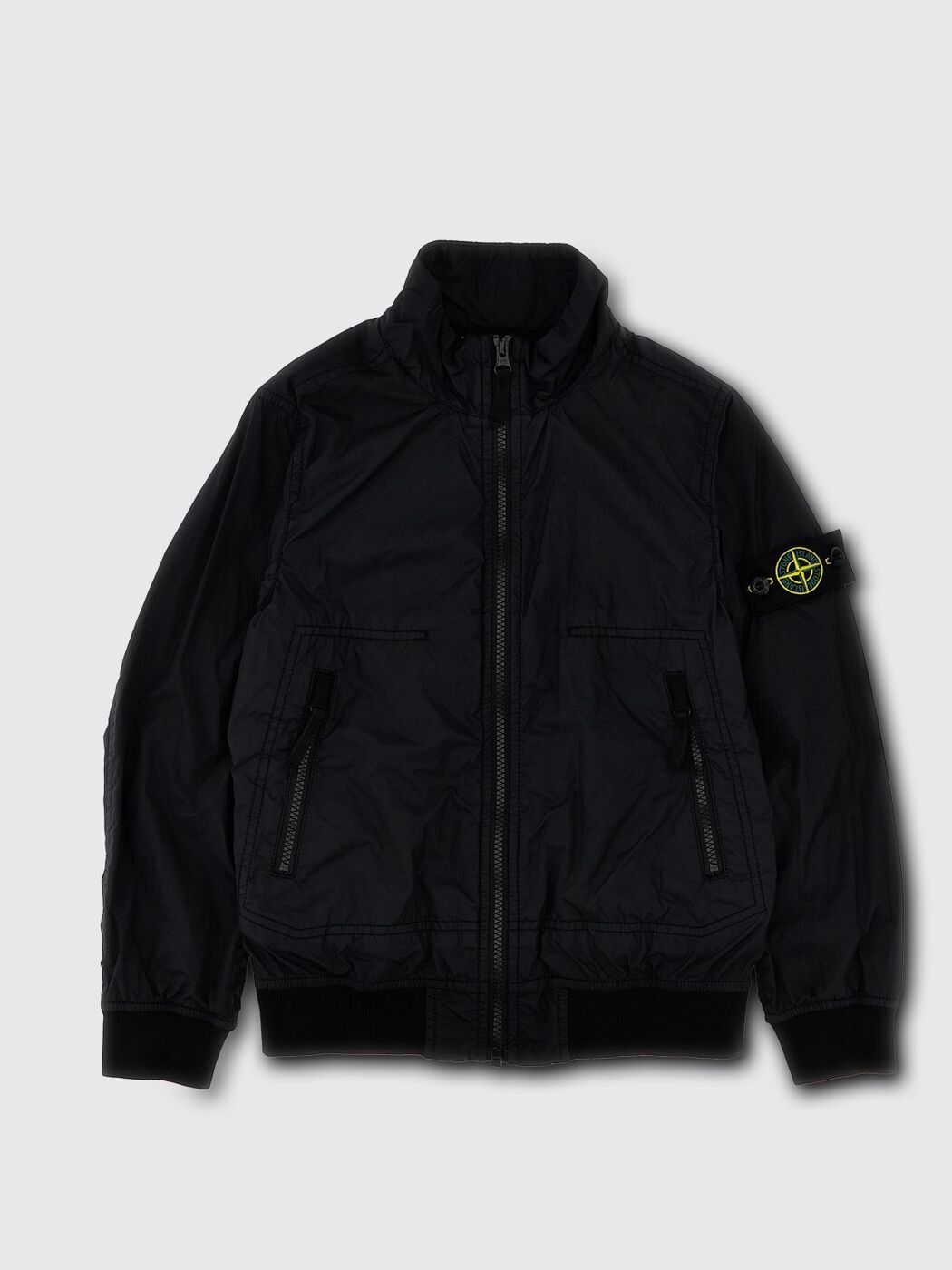 ストーンアイランド 【本日5の付く日ポイント4倍!】 STONE ISLAND JUNIOR ストーン アイランド ブラック Black コート ボーイズ 春夏2024 40333 【関税・送料無料】【ラッピング無料】 gi