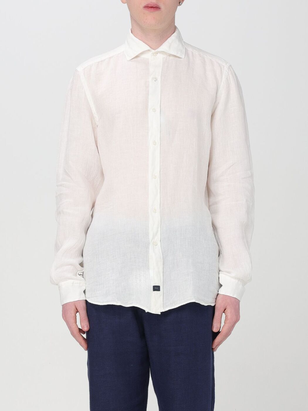 ե FAY   ۥ磻 Shirts NCMA148259THTK White  ̵ åԥ̵ 2024S...