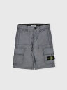 【15,000円以上1,000円OFF!!】 STONE ISLAND JUNIOR ストーン アイランド グレー Grey ショーツ ボーイズ 春夏2024 L0401 【関税・送料無料】【ラッピング無料】 gi