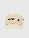 【15,000円以上1,000円OFF!!】 MONCLER モンクレール ホワイト White 帽子 レディース 春夏2024 3B0000204863 【関税・送料無料】【ラッピング無料】 gi