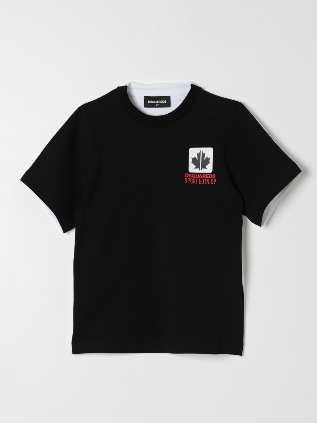 DSQUARED2 JUNIOR ディースクエアードジュニア ブラック Black Tシャツ ボーイズ 春夏2024 DQ2188D00X4 【関税・送料無料】【ラッピング無料】 gi