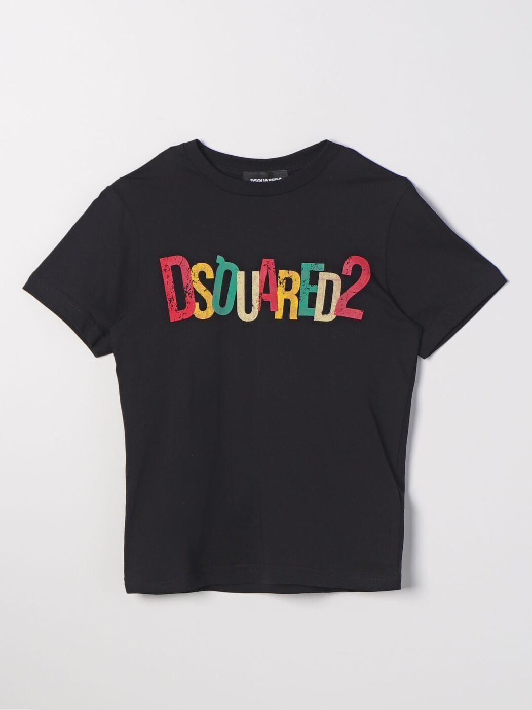 DSQUARED2 JUNIOR ディースクエアードジュニア ブラック Black Tシャツ ボーイズ 春夏2024 DQ2373D004G 【関税・送料無料】【ラッピング無料】 gi