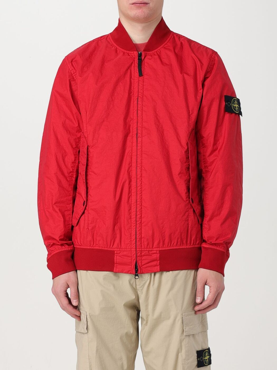 STONE ISLAND ストーン アイランド レッド Red ジャケット メンズ 春夏2024 41223 【関税・送料無料】..