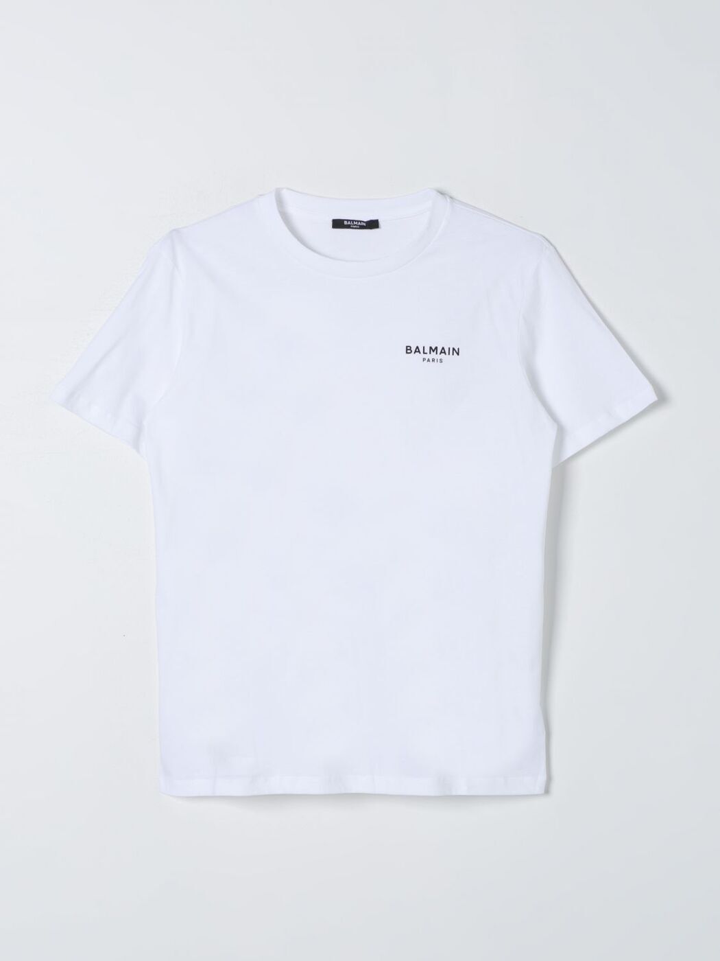 【土日限定クーポン配布中！】 BALMAIN バルマン ホワイト White Tシャツ ボーイズ 春夏2024 BU8R91Z17..