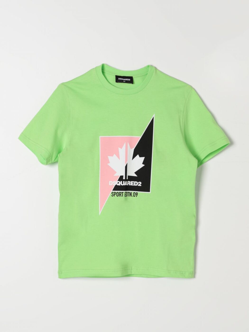 【土日限定クーポン配布中！】 DSQUARED2 JUNIOR ディースクエアードジュニア グリーン Green Tシャツ ..