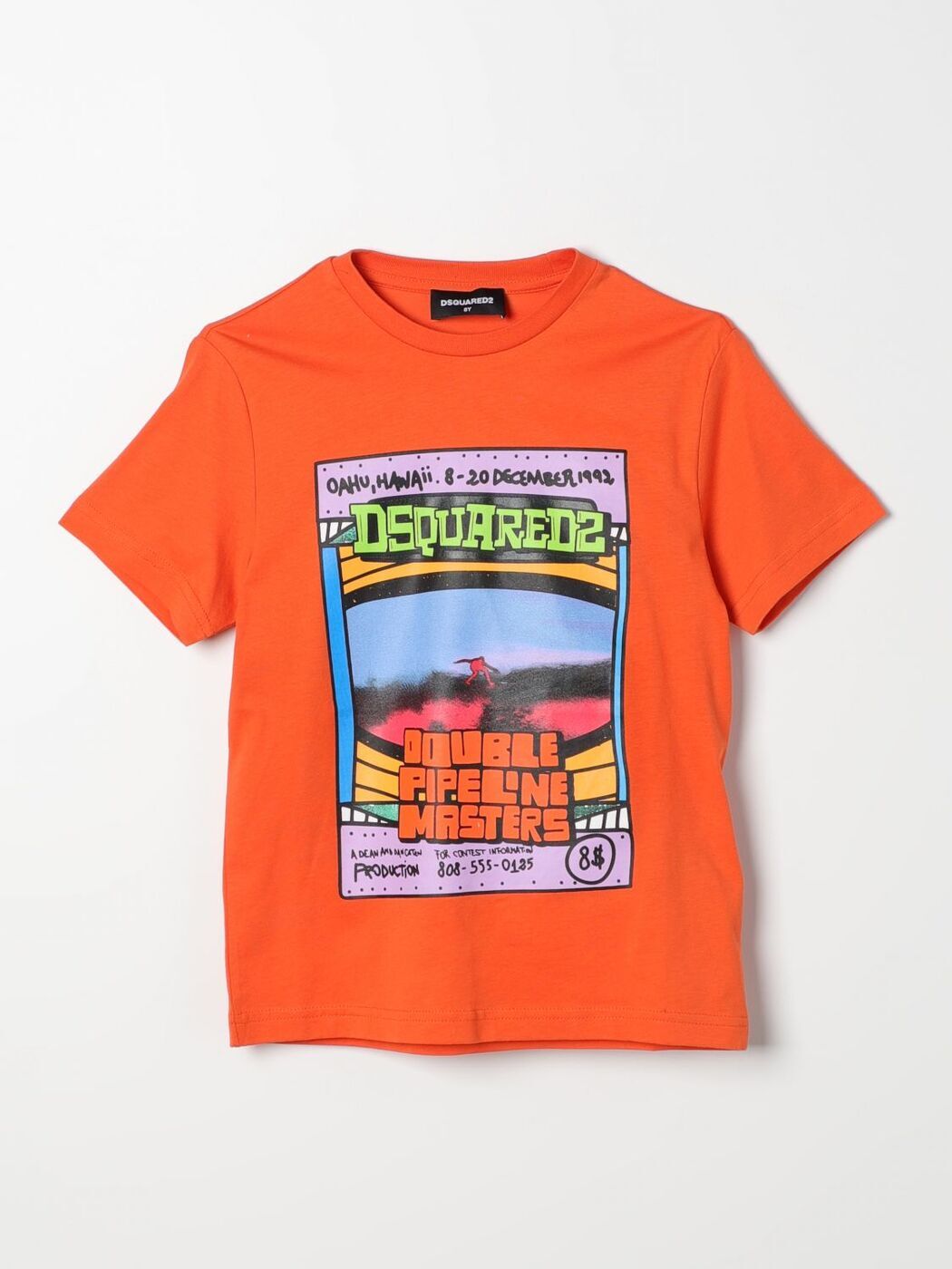 【土日限定クーポン配布中！】 DSQUARED2 JUNIOR ディースクエアードジュニア レッド Red Tシャツ ボー..