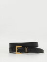 【土日限定1000円OFF】 イヴ サンローラン SAINT LAURENT PARIS ベルト メンズ ブラック Belts 612616DTI0W Black 関税 送料無料 ラッピング無料 2026AW gi