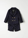 【15,000円以上1,000円OFF!!】 BALMAIN バルマン ブルー Blue ベビーウェア ベビーユニセックス 春夏2024 BU3580I0195 【関税・送料無料】【ラッピング無料】 gi