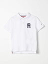 TOMMY HILFIGER トミー ヒルフィガー ホワイト White トップス ベビーユニセックス 春夏2024 KB0KB08853 【関税・送料無料】【ラッピング無料】 gi