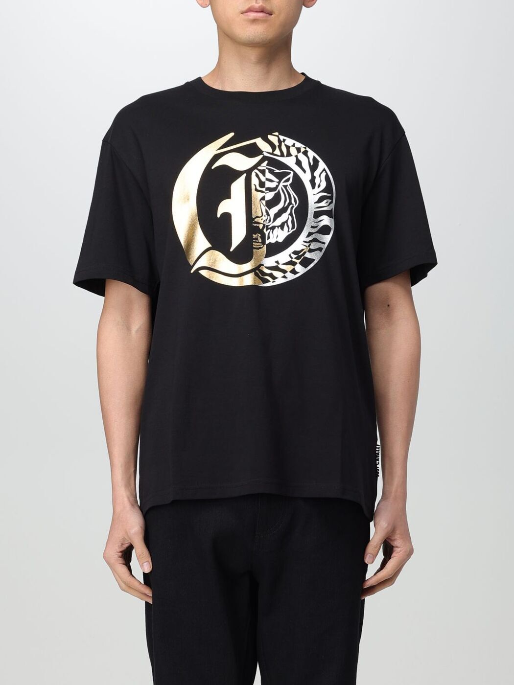 㥹  JUST CAVALLI T  ֥å T-shirts 76OAHG05CJ300 Black  ̵ åԥ̵...