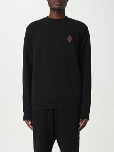 マルセロブロンカウンティオブミラン MARCELO BURLON COUNTY OF MILAN スウェットシャツ トレーナー メンズ ブラック Sweatshirts CMBA009S24FLE004 Black 関税 送料無料 ラッピング無料 2024SS gi
