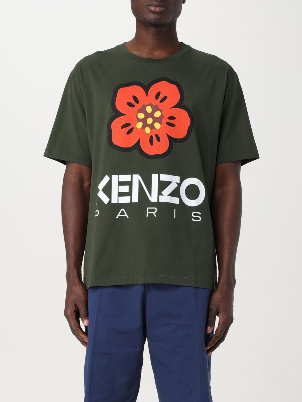 【0のつく日は全商品ポイント4倍】 KENZO ケンゾー グリーン Green Tシャツ メンズ 春夏2024 FD55TS4454SO 【関税・送料無料】【ラッピング無料】 gi