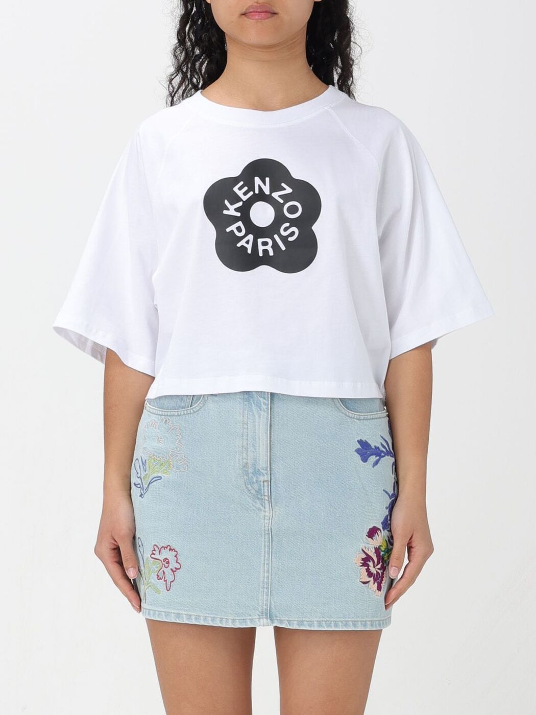 【0のつく日は全商品ポイント4倍】 KENZO ケンゾー ホワイト White Tシャツ レディース 春夏2024 FE52TS0984SG 【関税・送料無料】【ラッピング無料】 gi