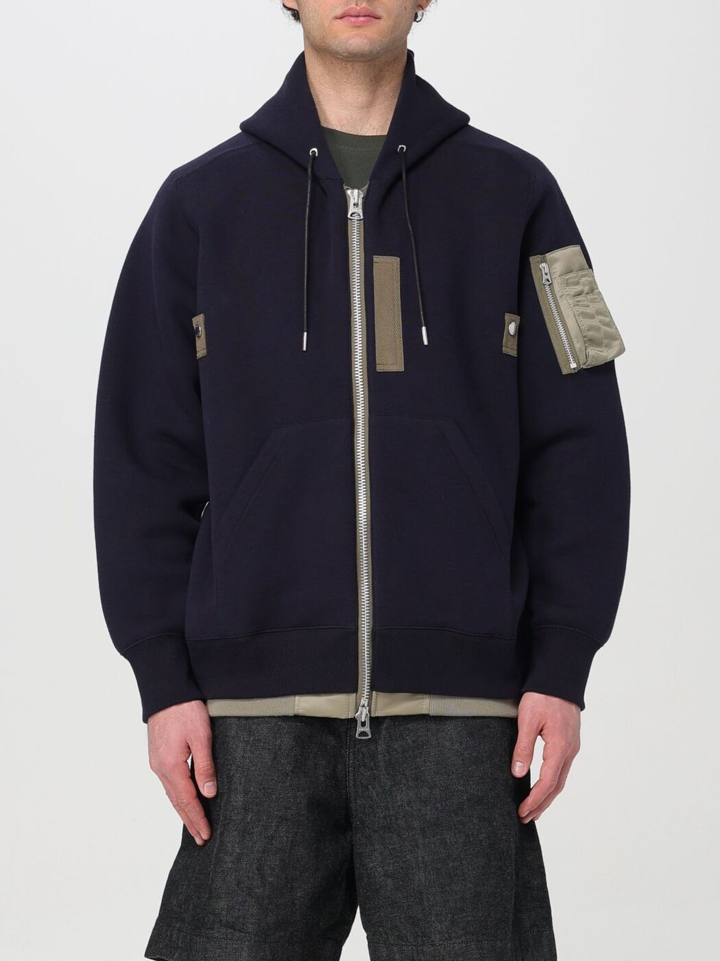 SACAI サカイ ブルー Blue トレーナー メンズ 春夏2024 2403335M 【関税・送料無料】【ラッピング無料】 giのサムネイル