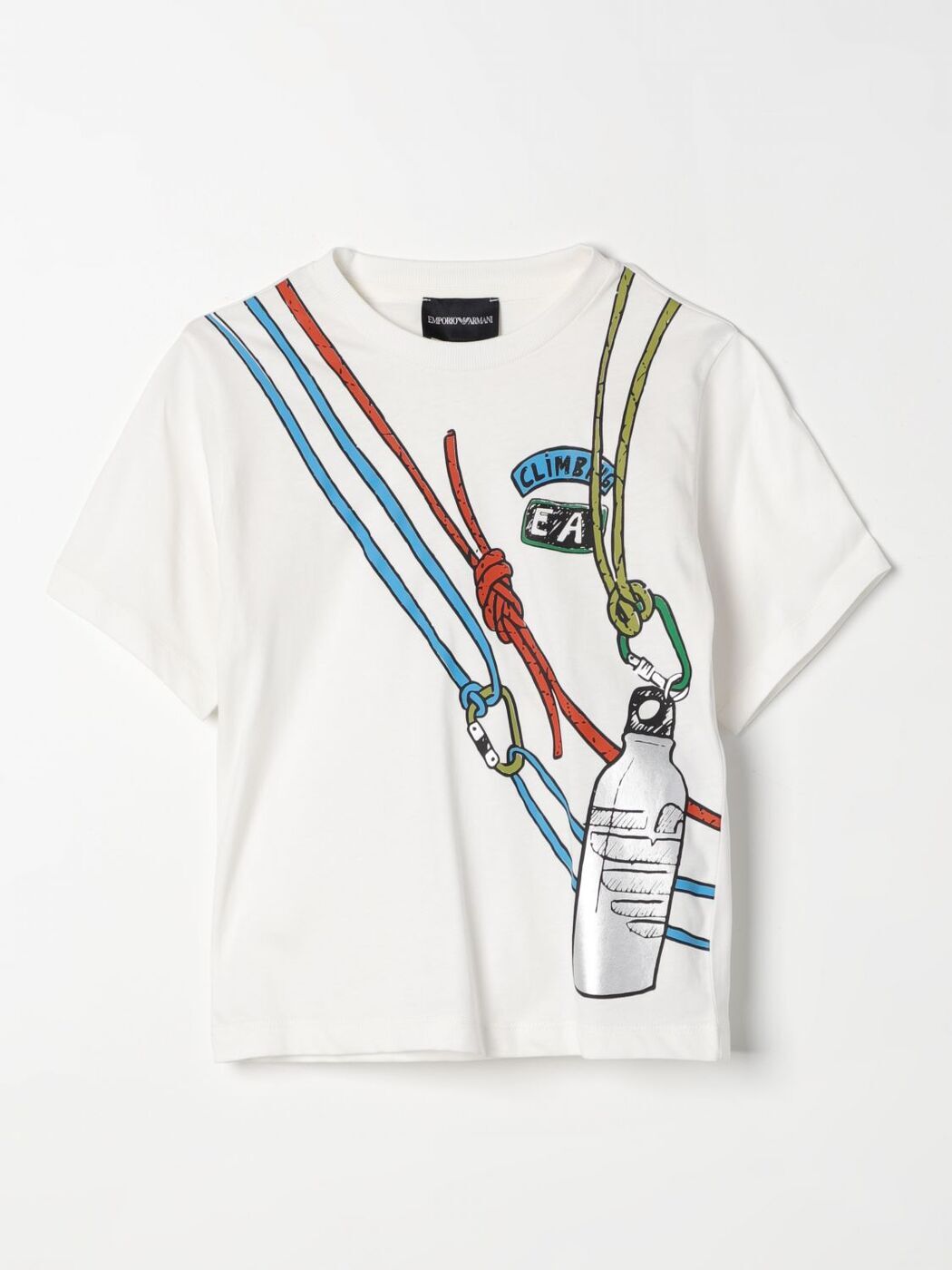 EMPORIO ARMANI KIDS エンポリオ・アルマーニキッズ ホワイト White Tシャツ ボーイズ 春夏2024 3D4TJ93J51Z 【関税・送料無料】【ラッピング無料】 gi