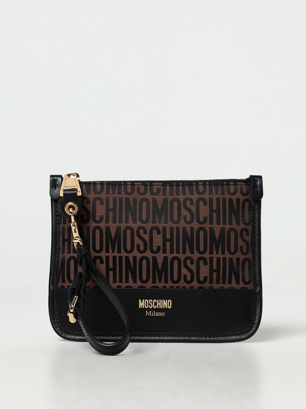 MOSCHINO COUTURE モスキーノクチュール ブラウン Brown クラッチバッグ レディース 春夏2024 84018268 【関税・送料無料】【ラッピング無料】 gi