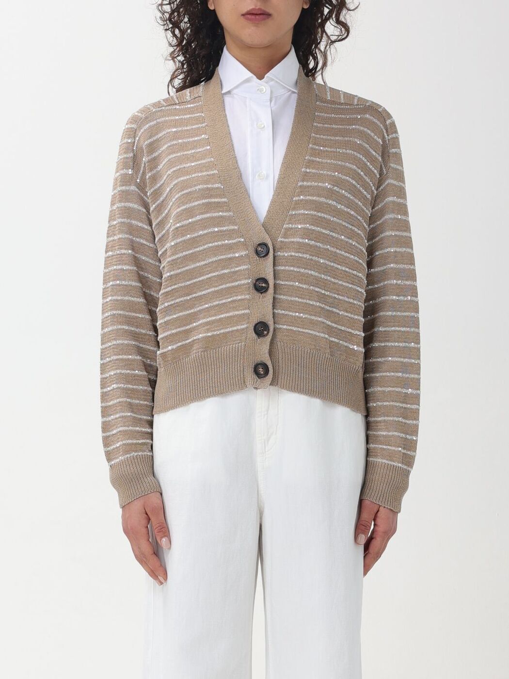 BRUNELLO CUCINELLI ブルネロクチネリ ベージュ Beige ニットウェア レディース 春夏2024 M78765106 【関税・送料無料】【ラッピング無料】 gi