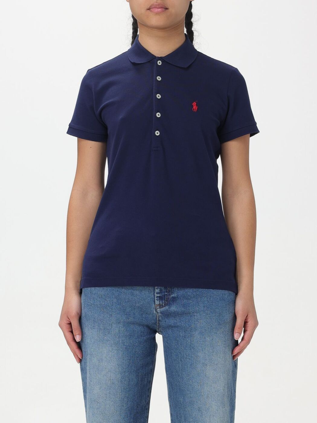 POLO RALPH LAUREN ラルフローレン ネイビー Navy ポロシャツ レディース 春夏2024 211870245002 【関税・送料無料】【ラッピング無料】 gi