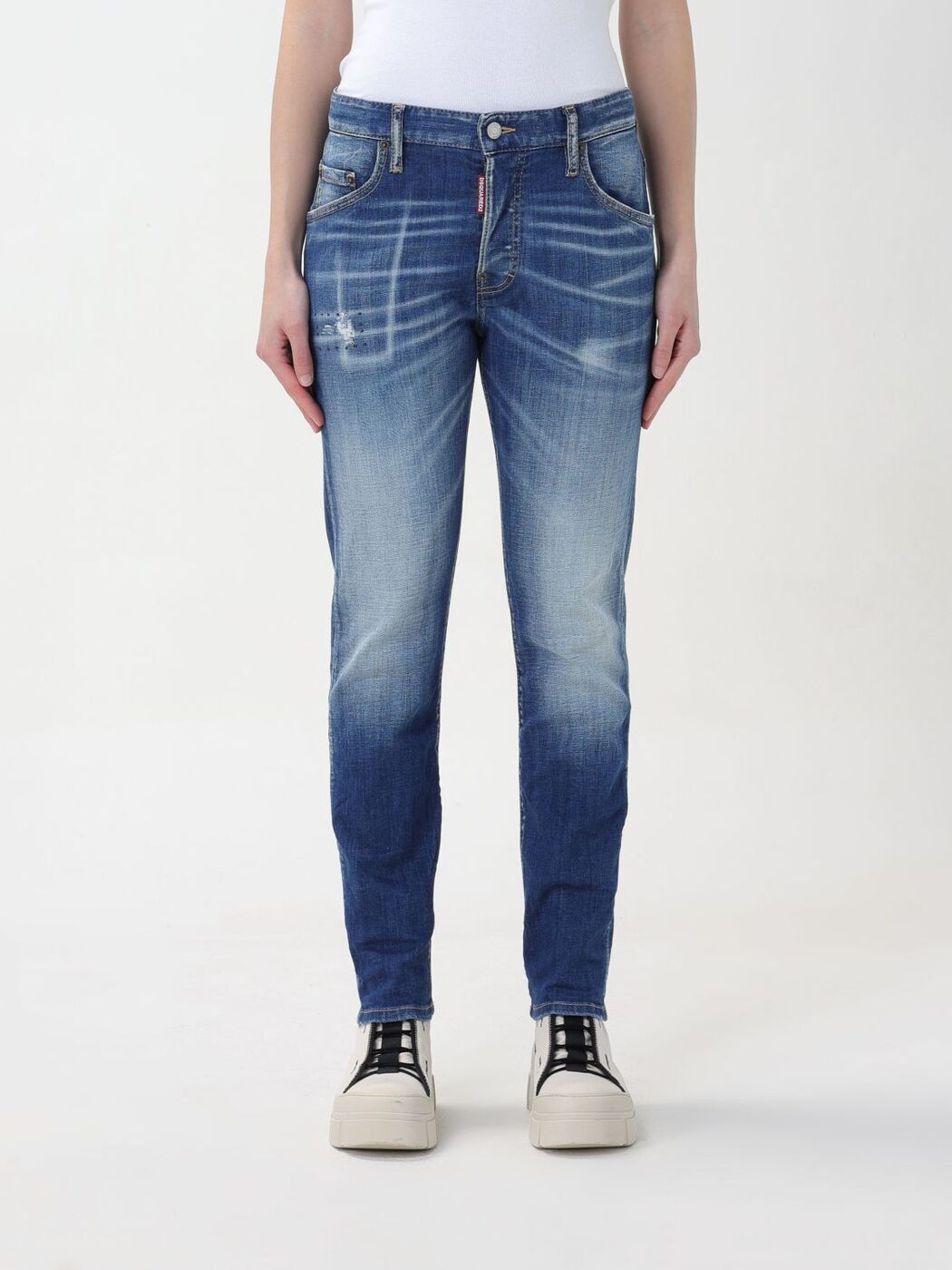 【本日5の付く日ポイント4倍!】 DSQUARED2 ディースクエアード ブルー Denim デニム レディース 春夏2024 S72LB0709S30342 【関税・送料無料】【ラッピング無料】 gi