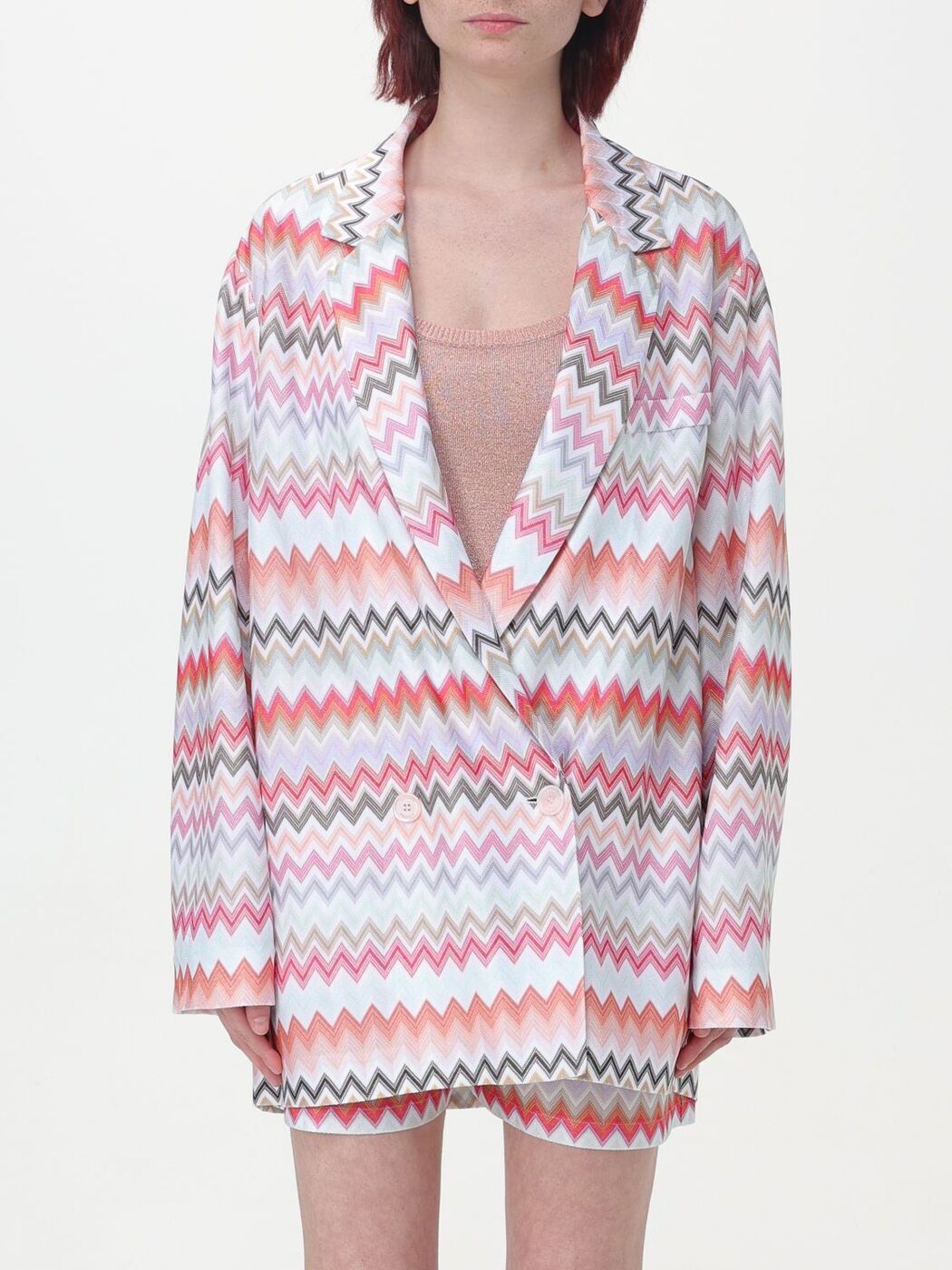 【土日限定クーポン配布中！】 MISSONI ミッソーニ ピンク Pink ジャケット レディース 春夏2024 DS24SF03BR00UM 【関税・送料無料】【ラッピング無料】 gi