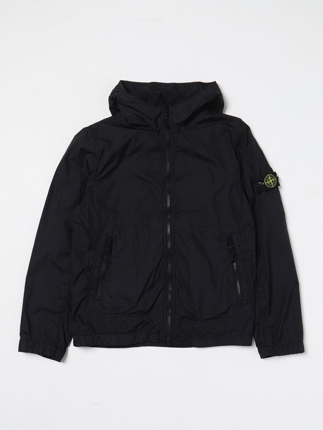 STONE ISLAND JUNIOR ストーン アイランド ブラック Black ジャケット ボーイズ 春夏2024 40233 【関税・送料無料】【ラッピング無料】 gi