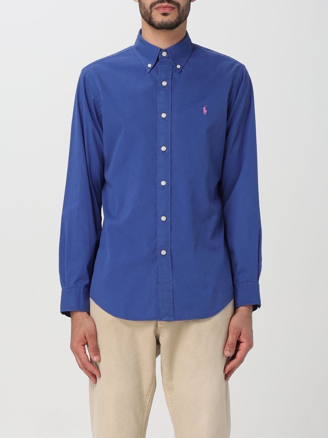 POLO RALPH LAUREN ポロ ラルフ ローレン ブルー Blue シャツ メンズ 春夏2024 710937993001 【関税・送料無料】【ラッピング無料】 gi