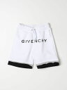 【15,000円以上1,000円OFF!!】 GIVENCHY ジバンシィ ホワイト White ショーツ ボーイズ 春夏2024 H30175 【関税・送料無料】【ラッピング無料】 gi