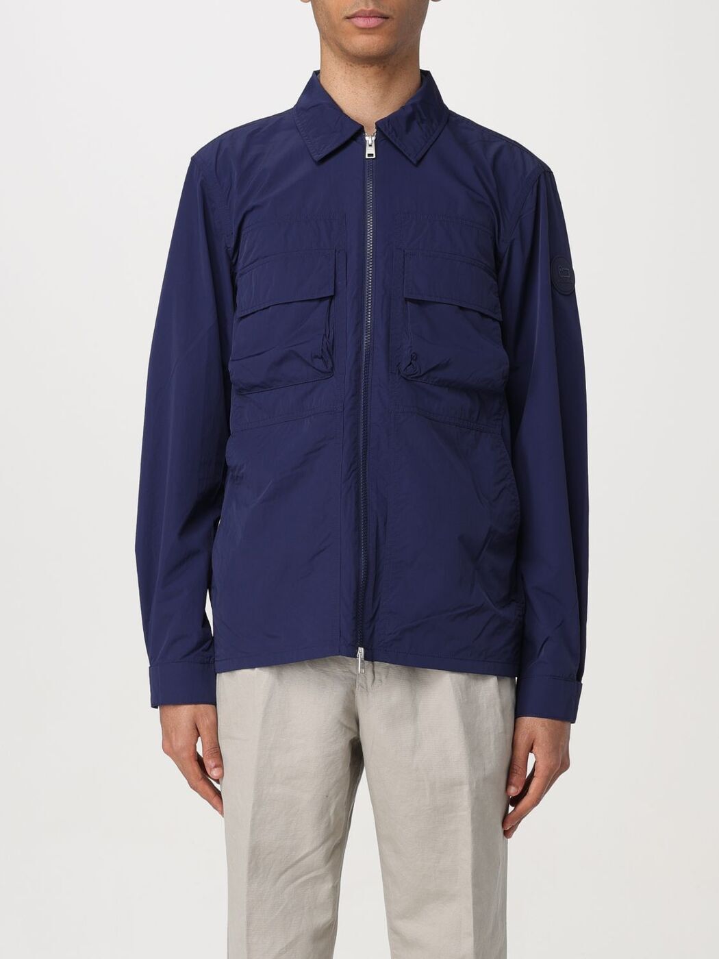 WOOLRICH ウールリッチ ブルー Blue シャツ メンズ 春夏2024 CFWOOS0119MRUT3718 【関税・送料無料】【ラッピング無料】 gi