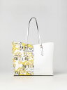 【三連休限定1000円OFF】 ヴェルサーチェ・ジーンズ・クチュール VERSACE JEANS COUTURE トートバッグ レディース ホワイト Tote bags 74VA4BP6ZS599 White 関税 送料無料 ラッピング無料 2023SS gi