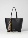 【三連休限定1000円OFF】 ヴェルサーチェ・ジーンズ・クチュール VERSACE JEANS COUTURE トートバッグ レディース ブラック Tote bags 74VA4BAFZS467 Black 関税 送料無料 ラッピング無料 2023SS gi