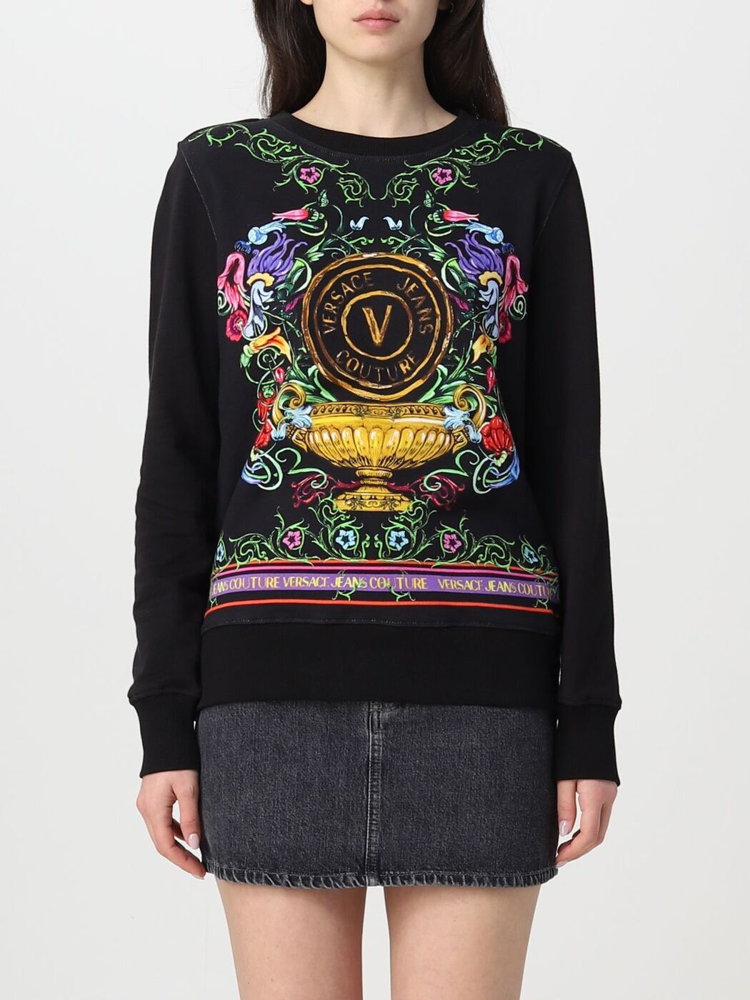 VERSACE JEANS COUTURE ヴェルサーチェ・ジーンズ・クチュール ブラック Black スイムウェア レディース 春夏2023 74HAI3A9FS075 【関税・送料無料】【ラッピング無料】 gi