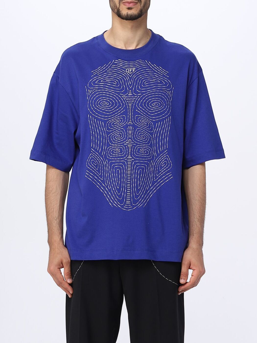 1000OFFݥ!! եۥ磻 OFF WHITE T  ֥롼 T-shirts OMAA120S23J...
