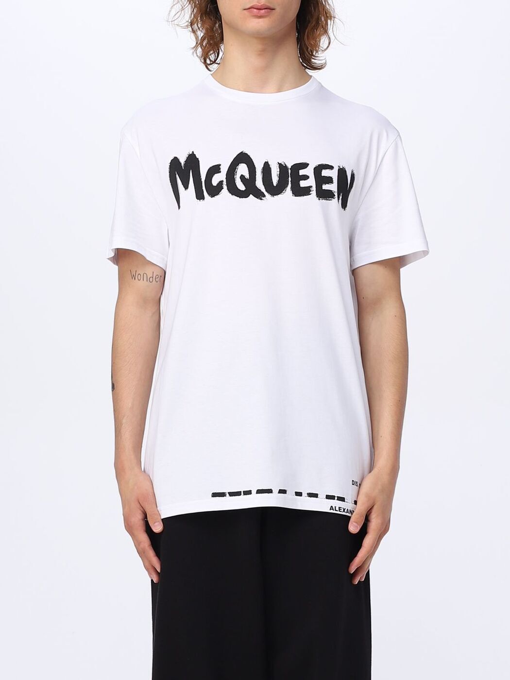 ALEXANDER MCQUEEN アレキサンダー マックイーン ホワイト White Tシャツ メンズ 春夏2024 622104QTZ57 【関税・送料無料】【ラッピング無料】 gi