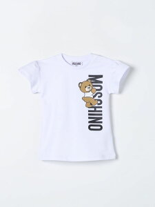 【0の付く日ポイント4倍】 MOSCHINO モスキーノ ホワイト White ベビーウェア ベビーユニセックス 春夏2024 MDV0B6LDA25 【関税・送料無料】【ラッピング無料】 gi