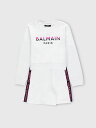 【15,000円以上ご購入で1,000円OFF！】 BALMAIN バルマン ホワイト White セットアップ ガールズ 春夏2024 BU3A70Z0001 【関税・送料無料】【ラッピング無料】 gi