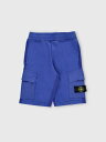 【15,000円以上1,000円OFF!!】 STONE ISLAND JUNIOR ストーン アイランド ブルー Blue ショーツ ボーイズ 春夏2024 60344 【関税・送料無料】【ラッピング無料】 gi