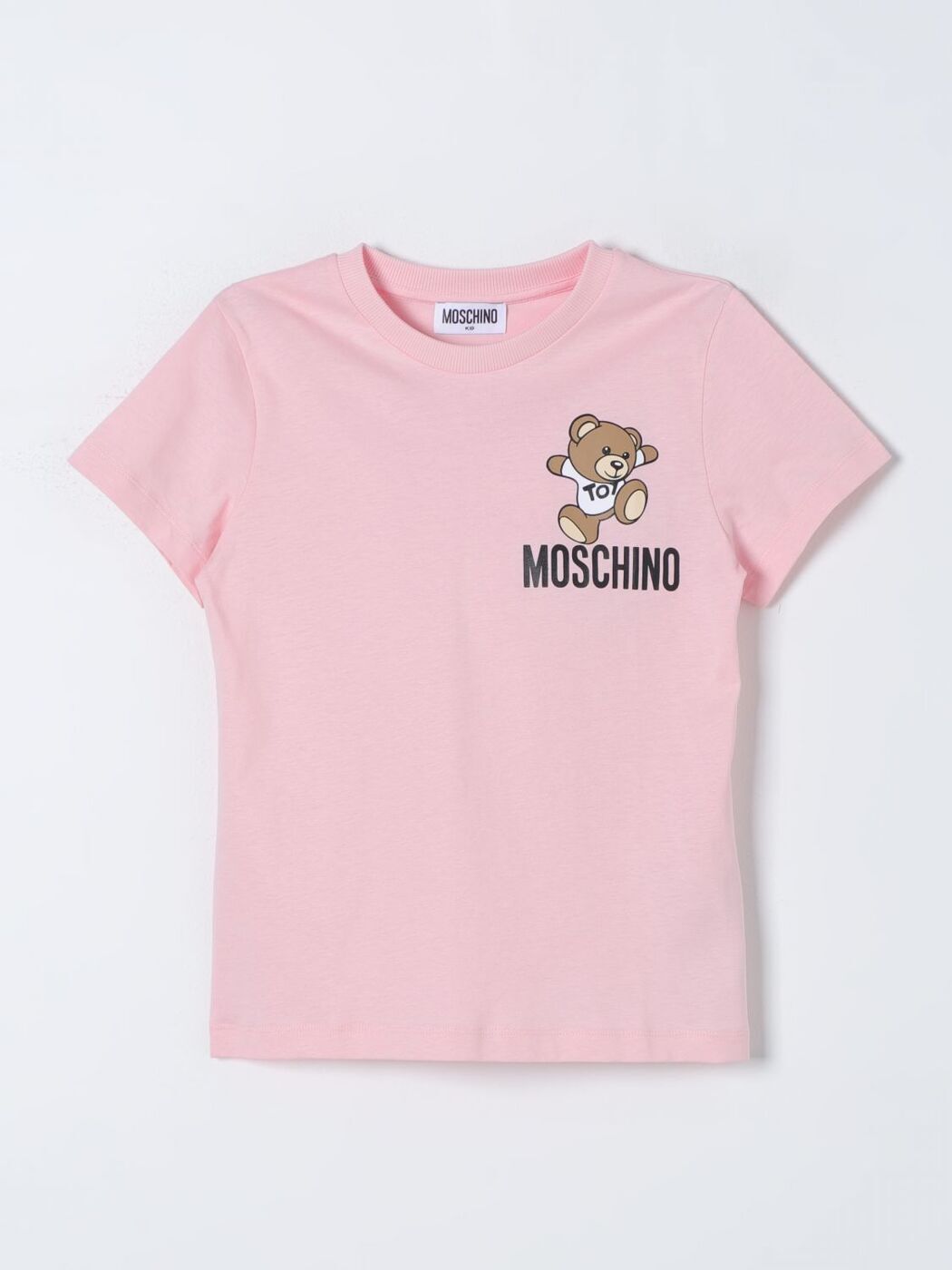 【0のつく日は全商品ポイント4倍】 MOSCHINO KIDS モスキーノ・キッズ ピンク Pink Tシャツ ガールズ ..