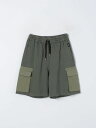 【1000円OFFクーポン配布中!!】 アスペジ ASPESI ショートパンツ パンツ ショーツ ボーイズ グリーン Shorts S24015PBM7067 Green 関税 送料無料 ラッピング無料 2024SS gi
