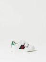 【15,000円以上1,000円OFF!!】 GUCCI グッチ ホワイト White シューズ ボーイズ 春夏2024 455447CPWP0 【関税・送料無料】【ラッピング無料】 gi