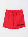 モスキーノ MOSCHINO 海水パンツ スイムウェア ボーイズ レッド Swim shorts HUL01FLKA02 Red 関税 送料無料 ラッピング無料 2024SS gi