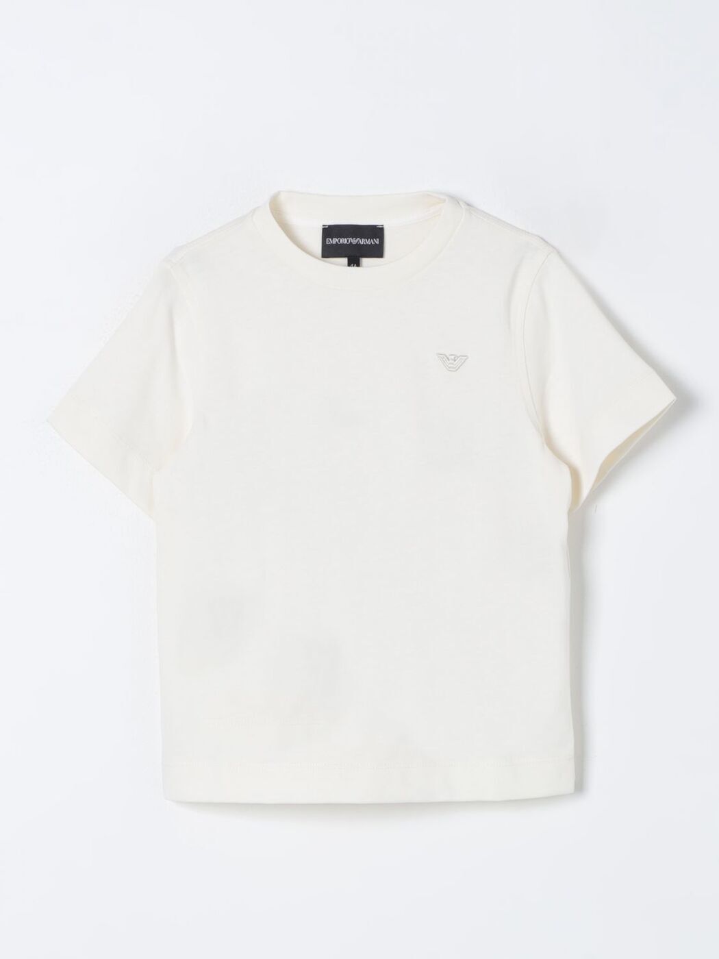 【土日限定クーポン配布中！】 EMPORIO ARMANI KIDS エンポリオ・アルマーニキッズ ベージュ Cream Tシャツ ボーイズ 春夏2024 3D4TJQ1JWZZ 【関税・送料無料】【ラッピング無料】 gi