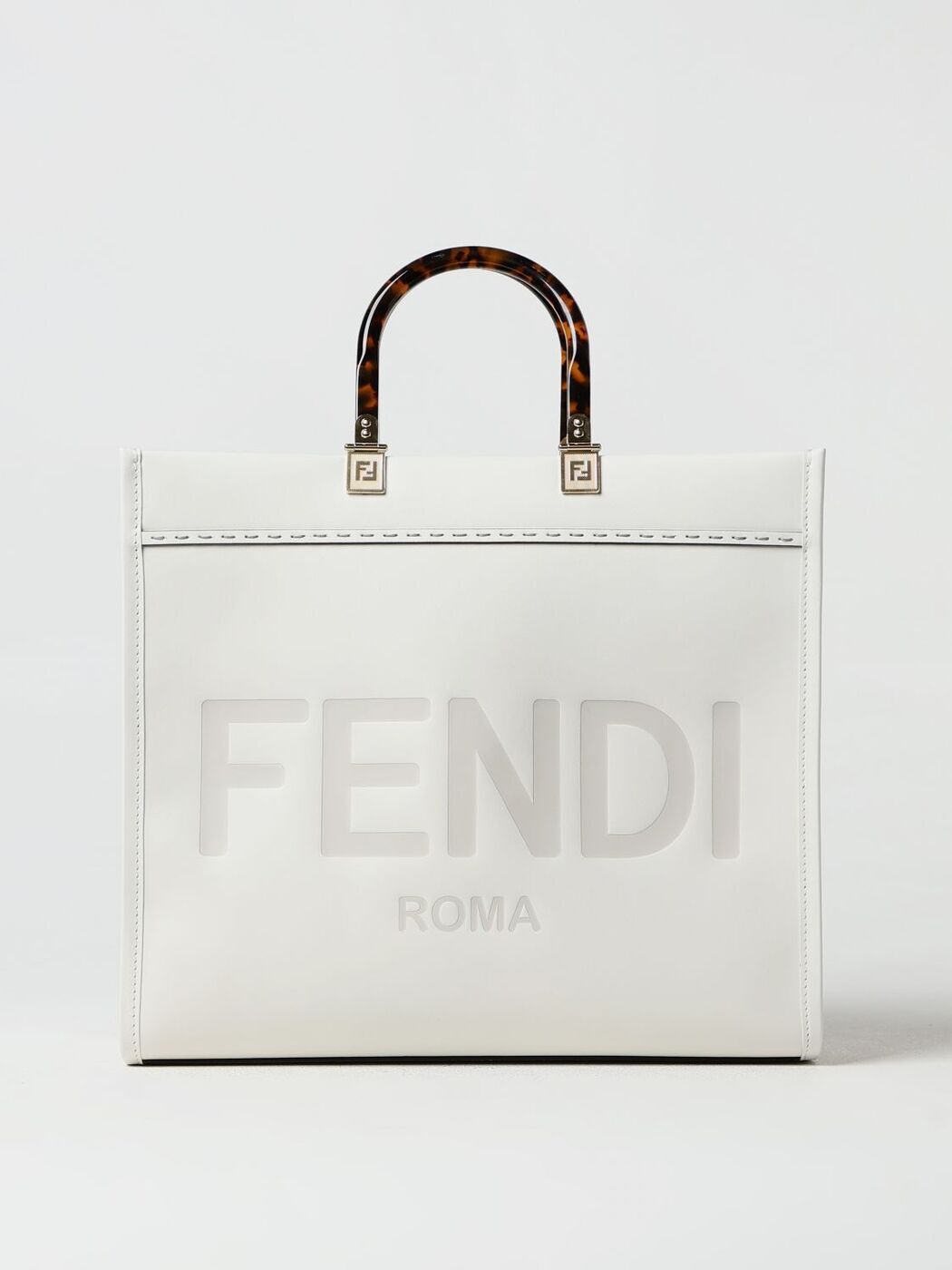 FENDI フェンディ ホワイト White トートバッグ レディース 春夏2024 8BH386ABVL 【関税・送料無料】【ラッピング無料】 gi