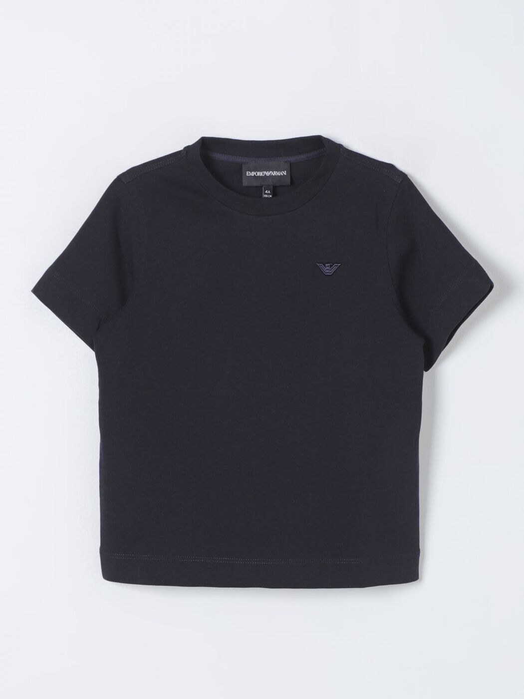 【土日限定クーポン配布中！】 EMPORIO ARMANI KIDS エンポリオ・アルマーニキッズ ブルー Blue Tシャツ ボーイズ 春夏2024 3D4TJQ1JWZZ 【関税・送料無料】【ラッピング無料】 gi