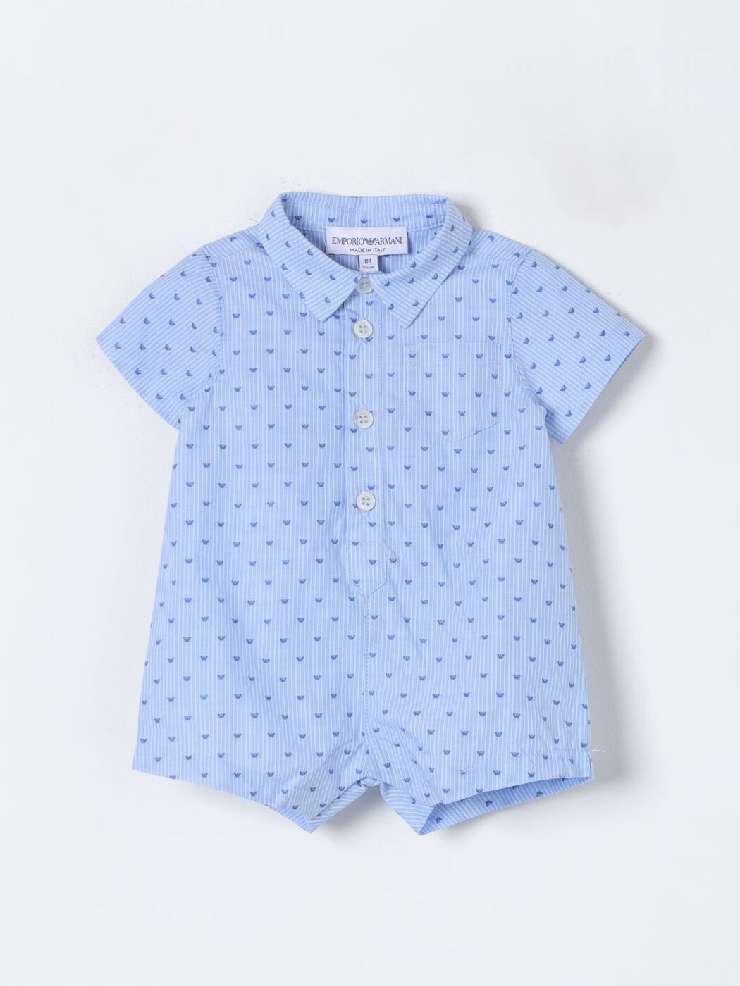 アルマーニベビー　ベビー服 【本日5の付く日ポイント4倍!】 EMPORIO ARMANI KIDS エンポリオ・アルマーニキッズ ブルー Blue ベビーウェア ベビーユニセックス 春夏2024 3DND11NN0QZ 【関税・送料無料】【ラッピング無料】 gi