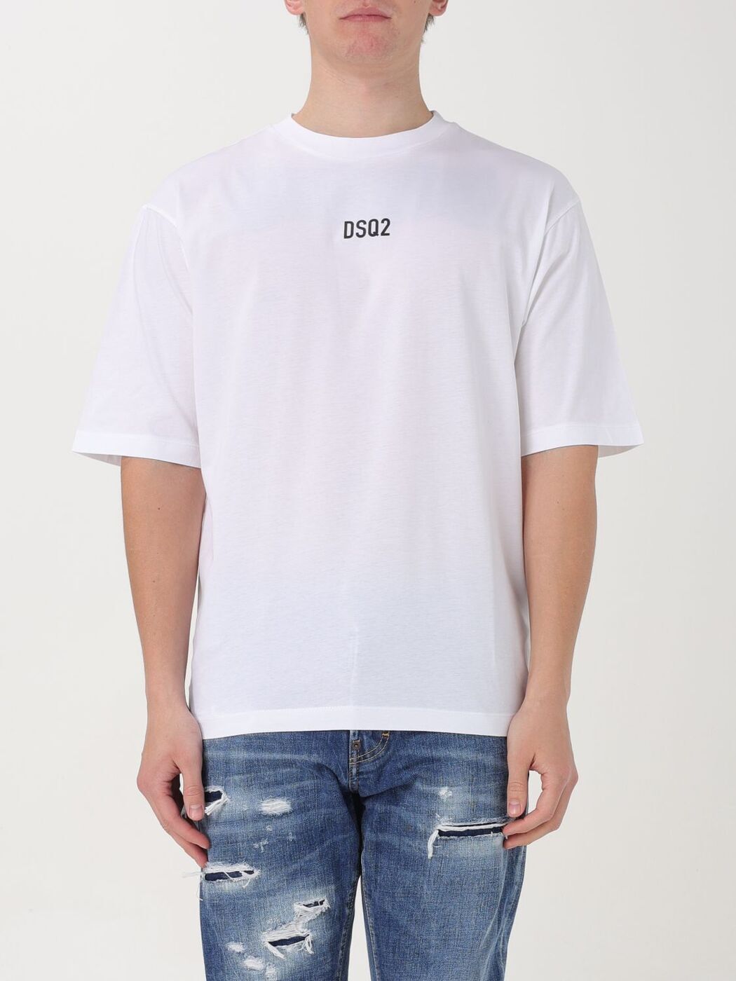 DSQUARED2 ディースクエアード ホワイト White Tシャツ メンズ 春夏2024 S74GD1267S23009 【関税・送料..