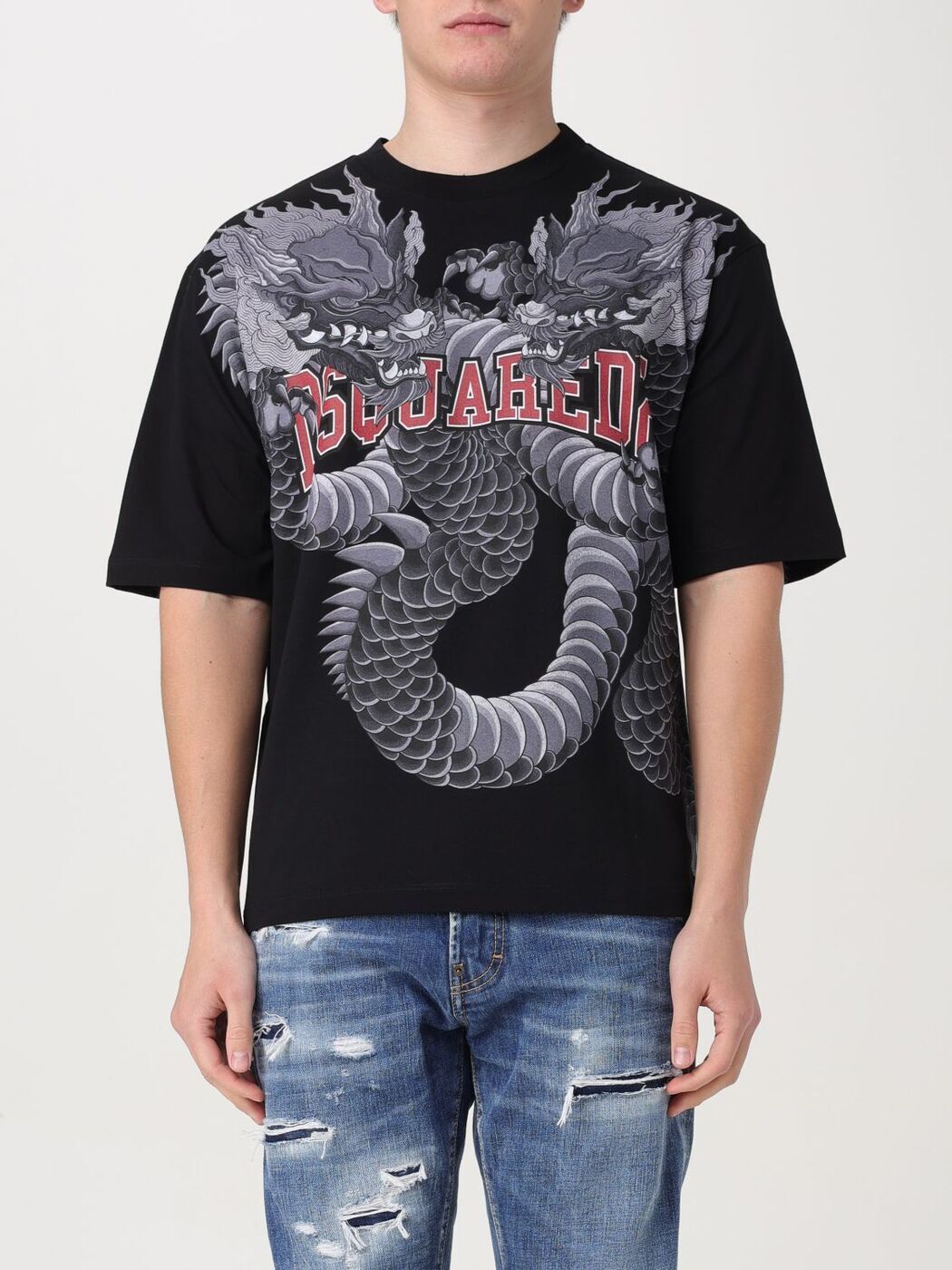 DSQUARED2 ディースクエアード ブラック Black Tシャツ メンズ 春夏2024 S74GD1214S23009 【関税・送料無料】【ラッピング無料】 gi