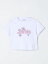 【15,000円以上1,000円OFF!!】 MONNALISA モナリザ ホワイト White Tシャツ ガールズ 春夏2024 19C6363..