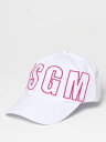 【15,000円以上ご購入で1,000円OFF！】 MSGM エムエスジーエム ホワイト White 帽子 ガールズ 春夏2024 S4MSJUBC016 【関税 送料無料】【ラッピング無料】 gi