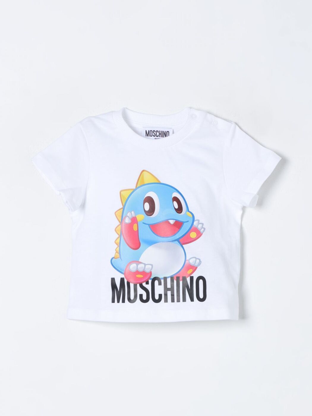 【楽天スーパーSALE!!15000円以上1000円OFFクーポン対象】 MOSCHINO モスキーノ ホワイト White トップス ベビーユニセックス 春夏2024 M6M032LAA02 【関税・送料無料】【ラッピング無料】 gi