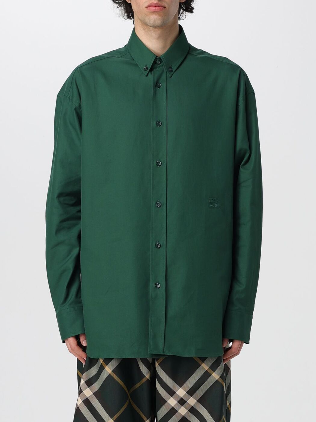 BURBERRY バーバリー グリーン Green シャツ メンズ 春夏2024 8082885 【関税・送料無料】【ラッピング無料】 gi